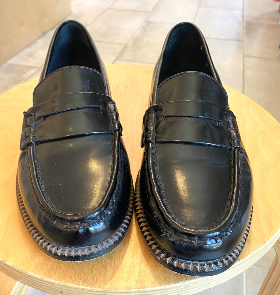 LOOP - Freda Salvador Elba Penny Loafer Black, Sz 9 (#326)