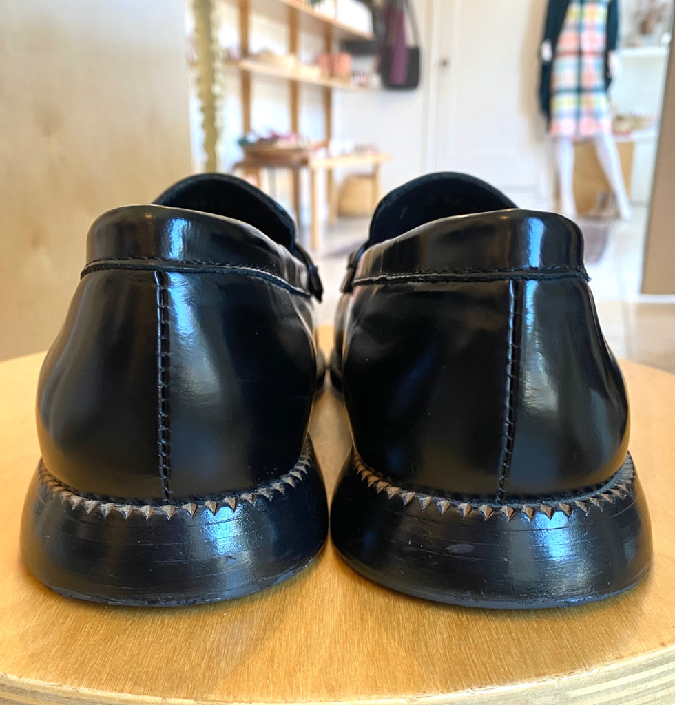 LOOP - Freda Salvador Elba Penny Loafer Black, Sz 9 (#326)