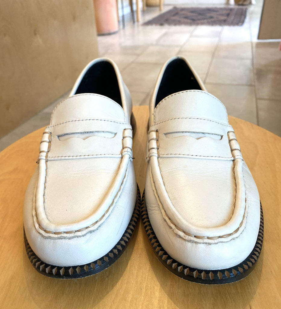 LOOP - Freda Salvador Elba Penny Loafer Bone, Sz 8.5 (#326)
