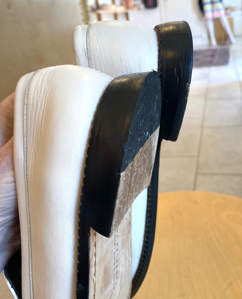 LOOP - Freda Salvador Elba Penny Loafer Bone, Sz 8.5 (#326)