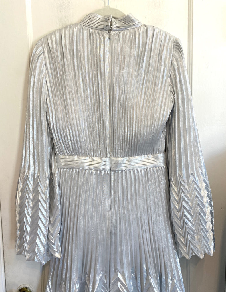 LOOP - Jonathan Simkhai Masha Metallic Midi Dress, Sz 6 (#326)