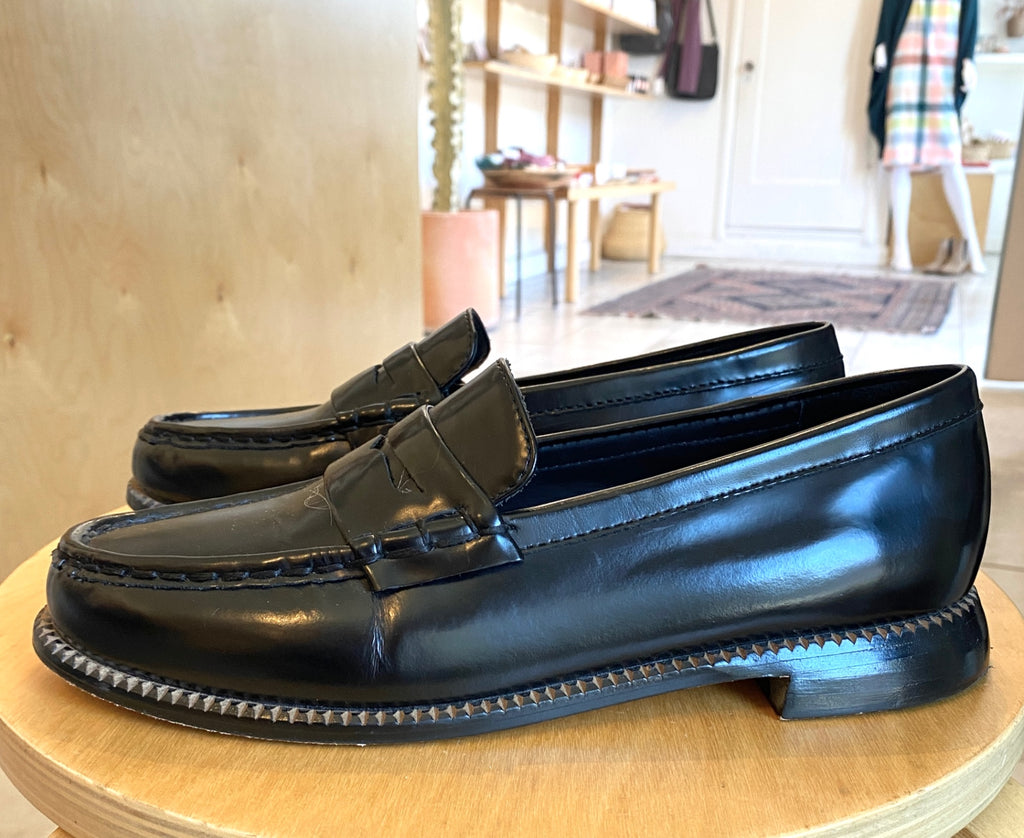 LOOP - Freda Salvador Elba Penny Loafer Black, Sz 9 (#326)