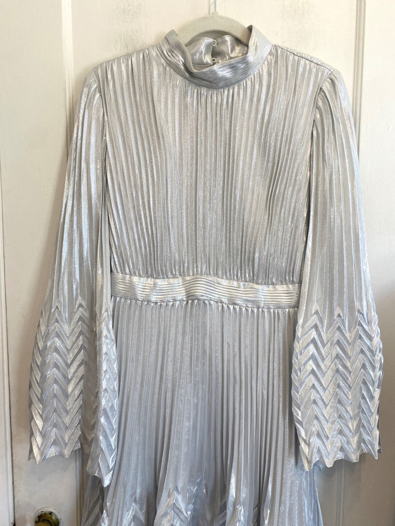 LOOP - Jonathan Simkhai Masha Metallic Midi Dress, Sz 6 (#326)