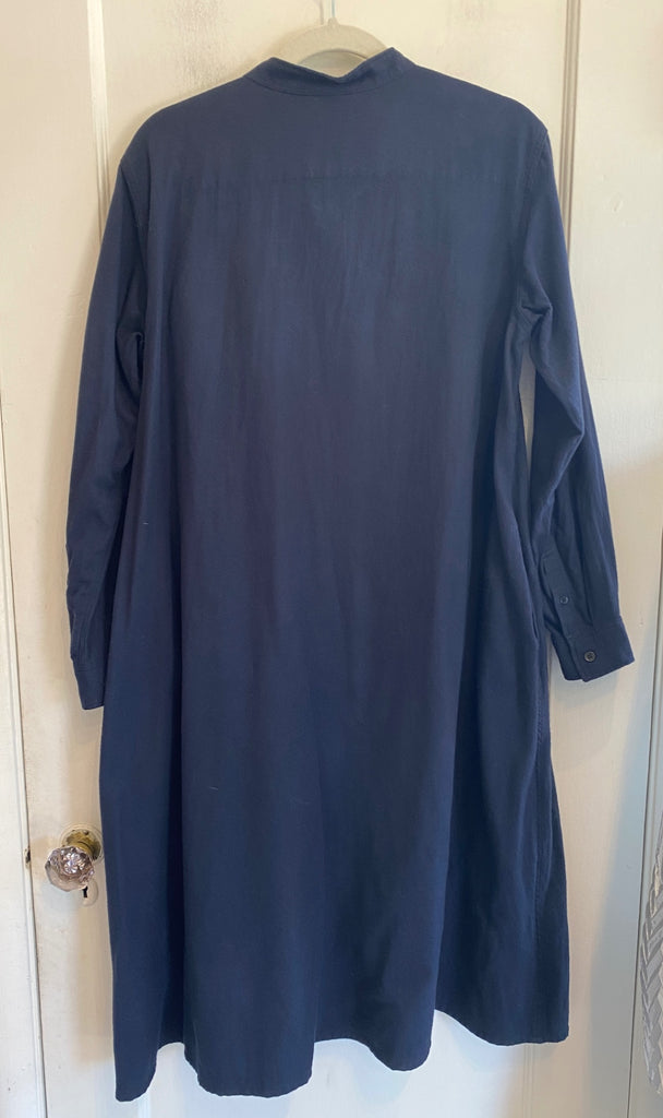 LOOP - MUJI Button-Front Flannel Dress, Sz S (#51)