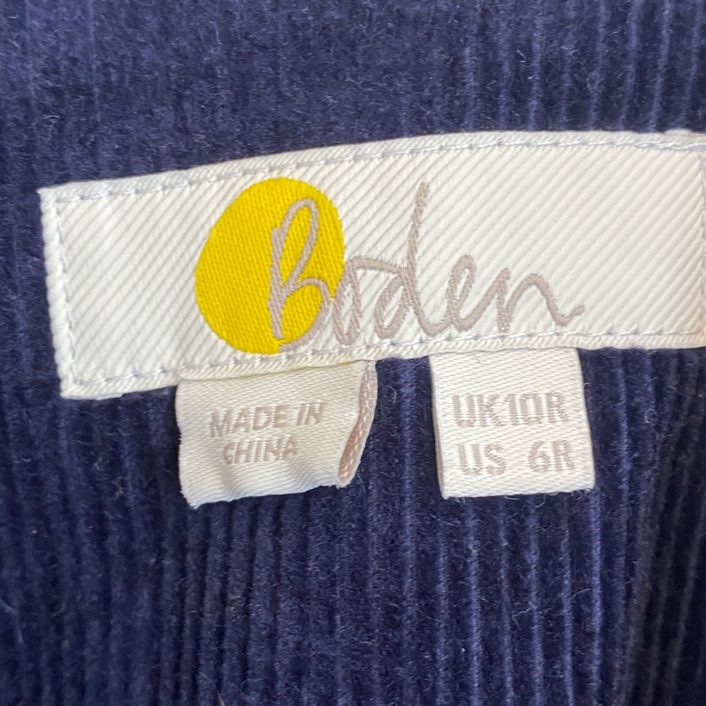LOOP - Boden Corduroy Blazer Navy, Sz 6 (#52)