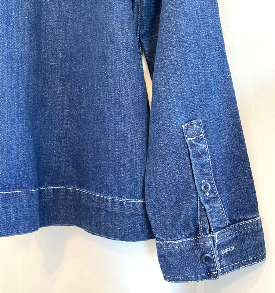 LOOP - Madewell Fleece Collared Denim Jacket , Sz XS (#52)