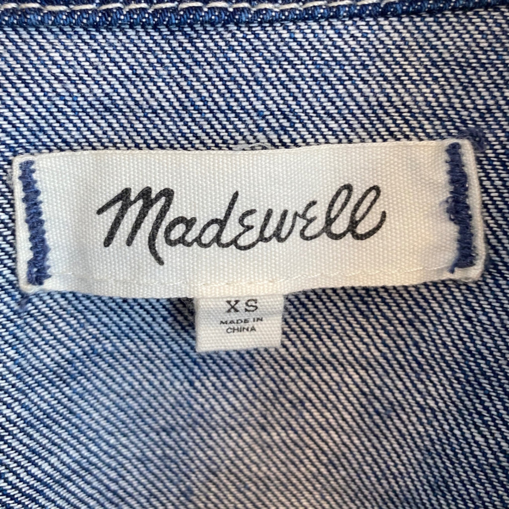 LOOP - Madewell Fleece Collared Denim Jacket , Sz XS (#52)