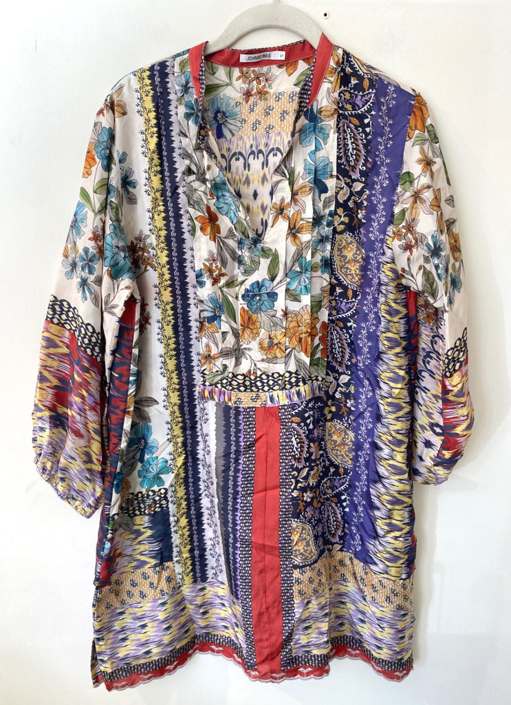 LOOP - Johnny Was Silk Tunic, Sz XS (#338)