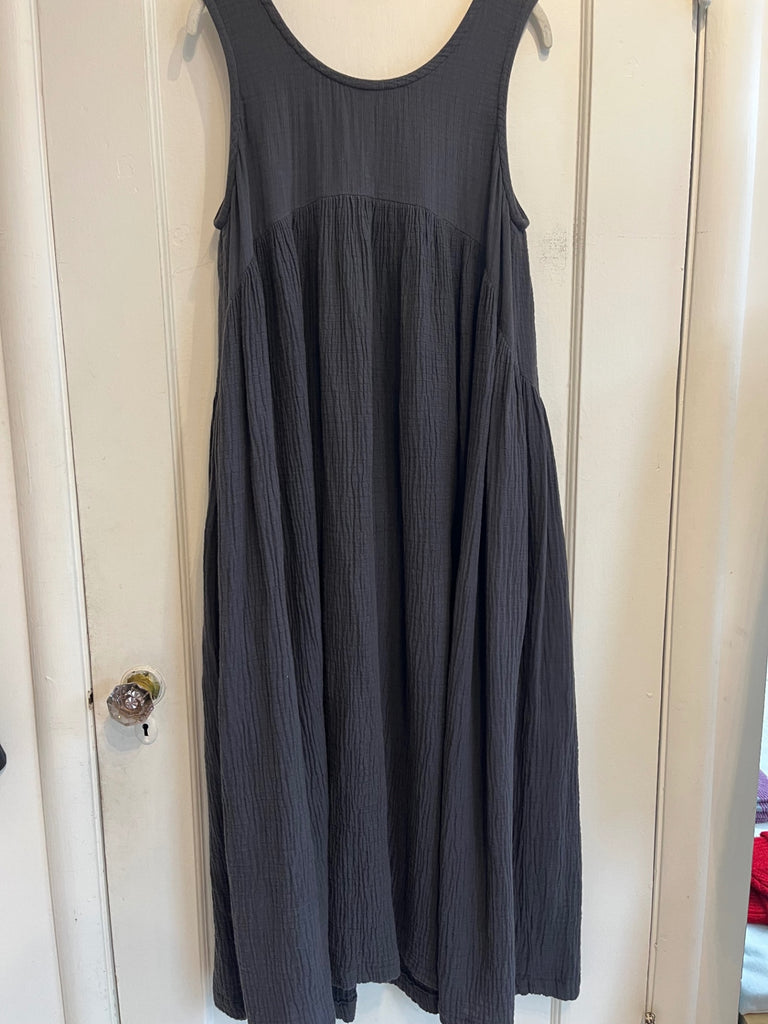 LOOP - Textured Cotton Gauze Maxi Dress, Sz S (#423)