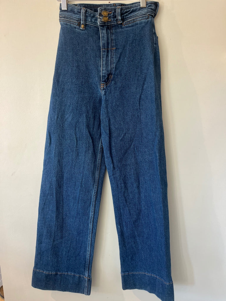 LOOP - THRILLS Belle Cropped Jeans, Sz 2 (#423)