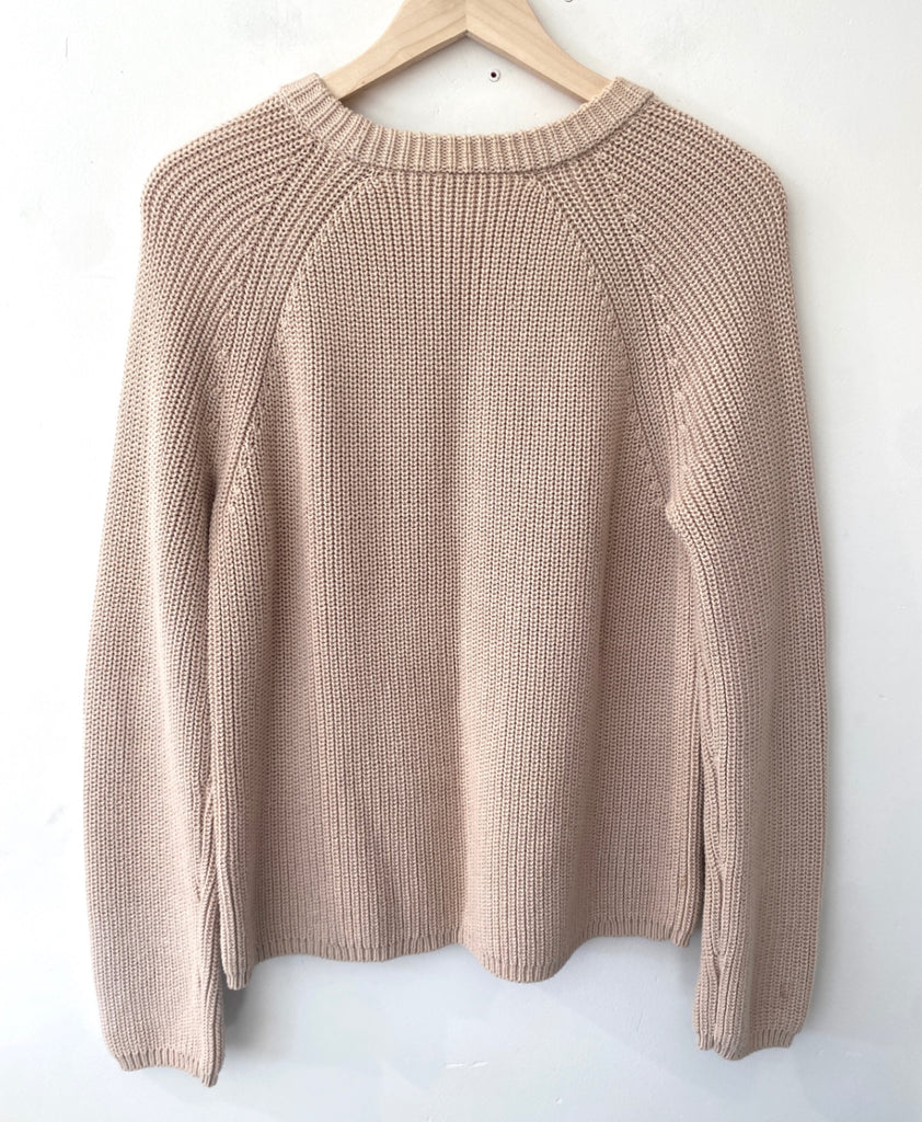 LOOP - Jenni Kayne Cotton Fisherman Sweater, Sz M (#460)