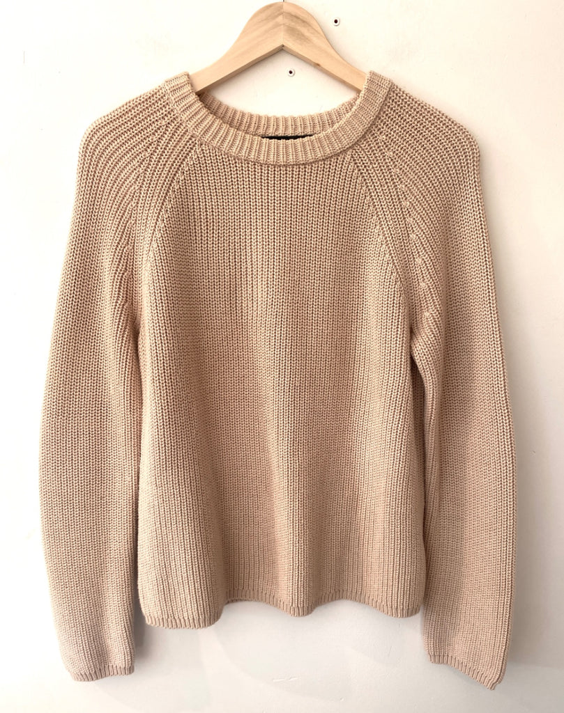 LOOP - Jenni Kayne Cotton Fisherman Sweater, Sz M (#460)