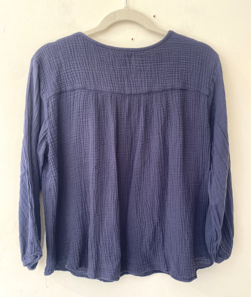 LOOP - Velvet Gauze Cotton Top, Sz S (#460)