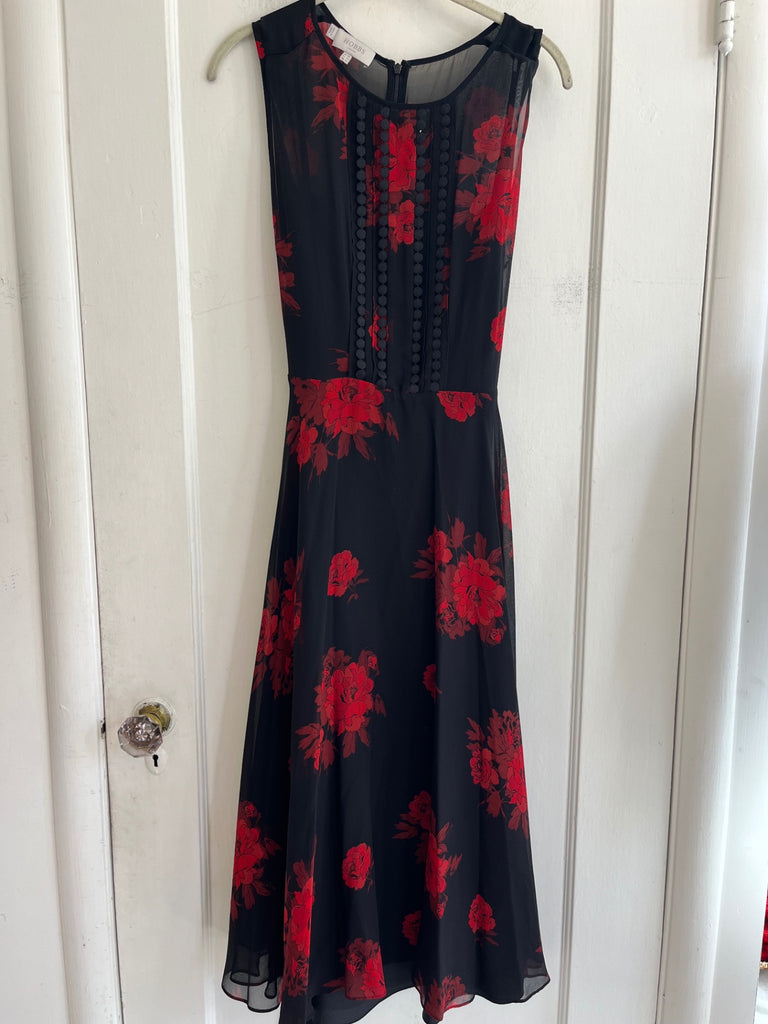 LOOP - Hobbs London Floral Dress, Sz 10 (#419)