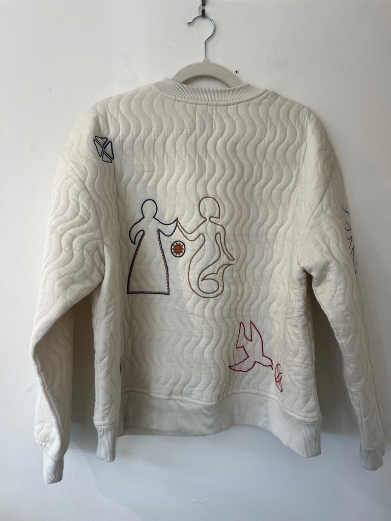 LOOP - Zara Quilted Sweatshirt, Sz L (#419)