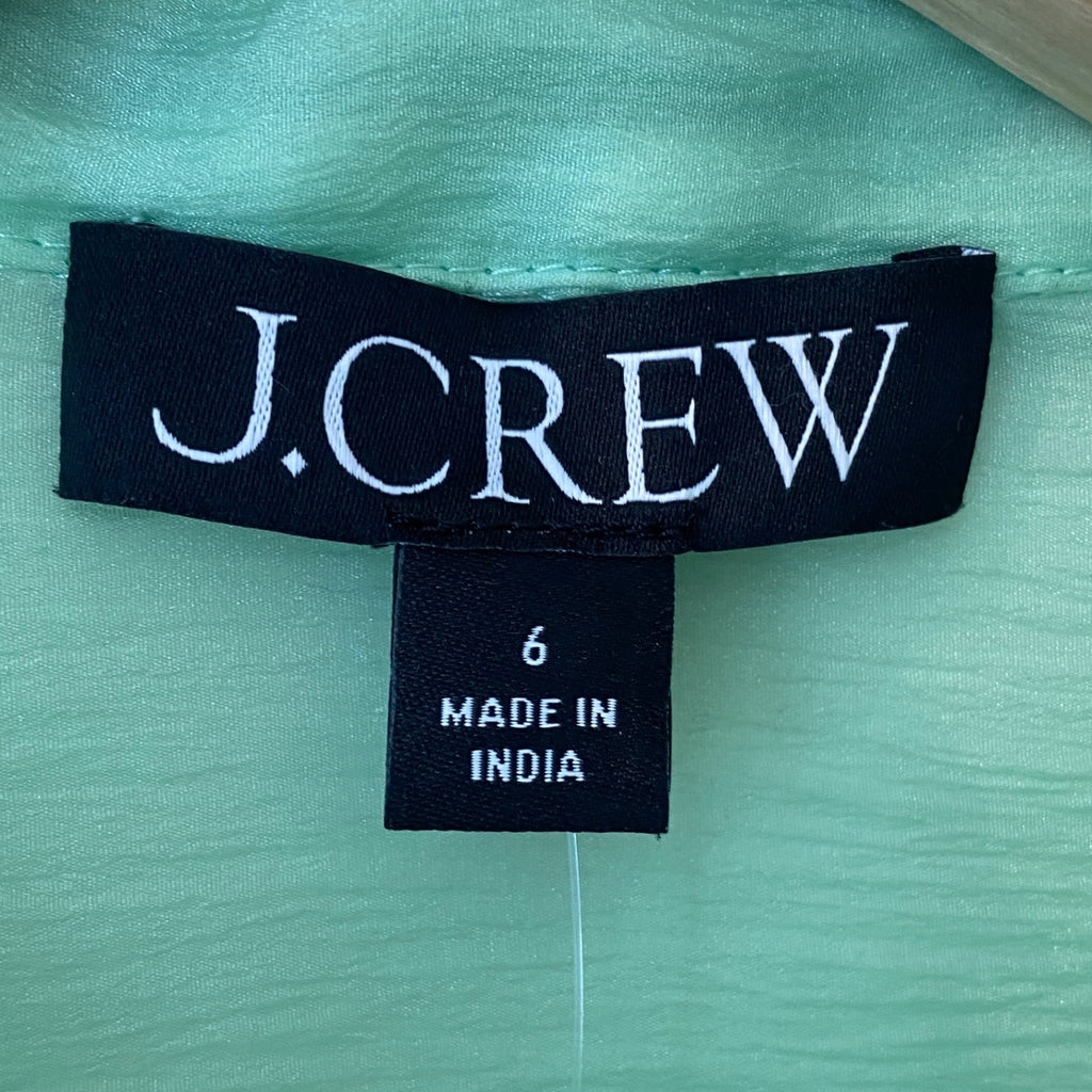 LOOP - J. Crew Sheer Ruffled Top, Sz 6 (#356) NEW!