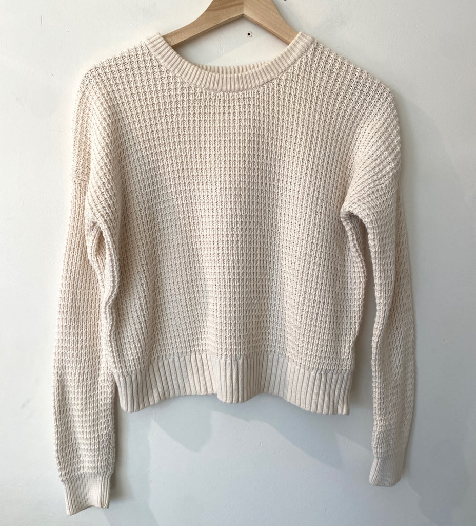 LOOP - Banana Republic Cotton Waffle Knit Sweater, Sz S (#339)