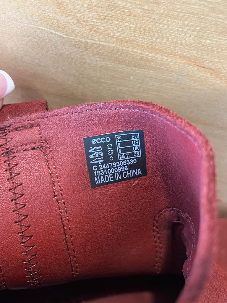 LOOP - Ecco Suede Ankle Boots, Sz 8 (#41)