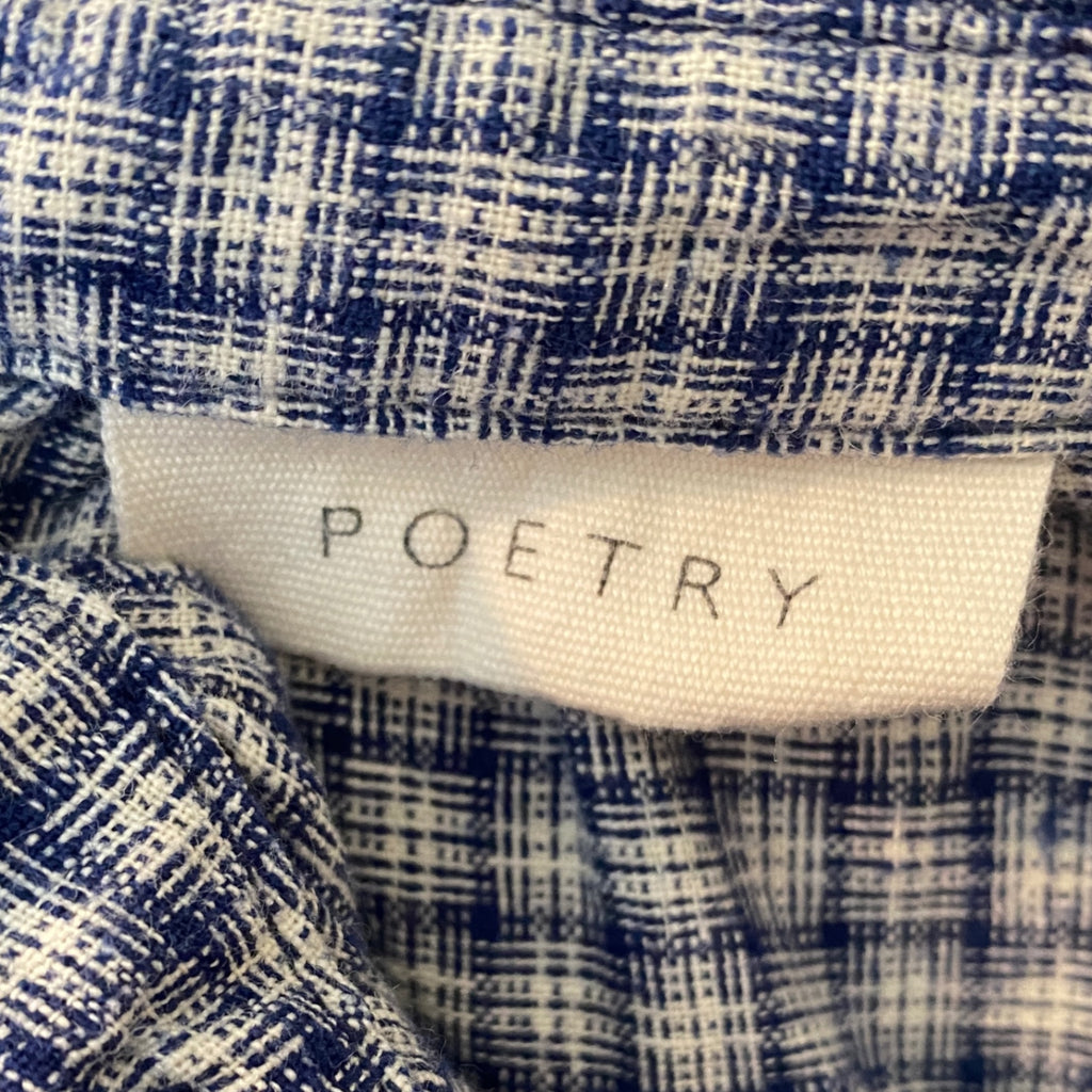 LOOP - Poetry Plaid Blouse, Sz 8 (#286)