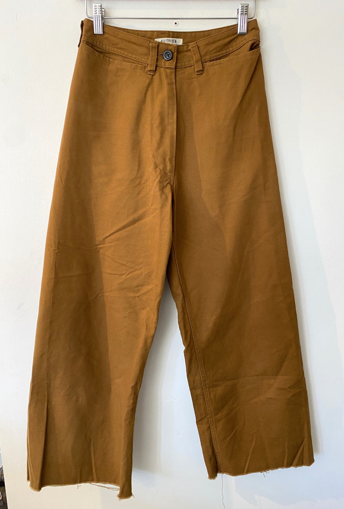 LOOP - Ali Golden Wide-Leg Pants, Sz Xs (#281)