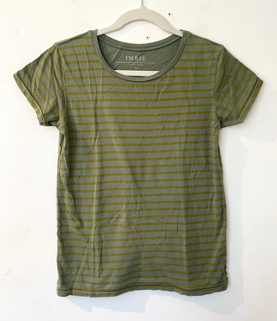 Imrie Stripped Cotton Tee, Sz Xs (#281)