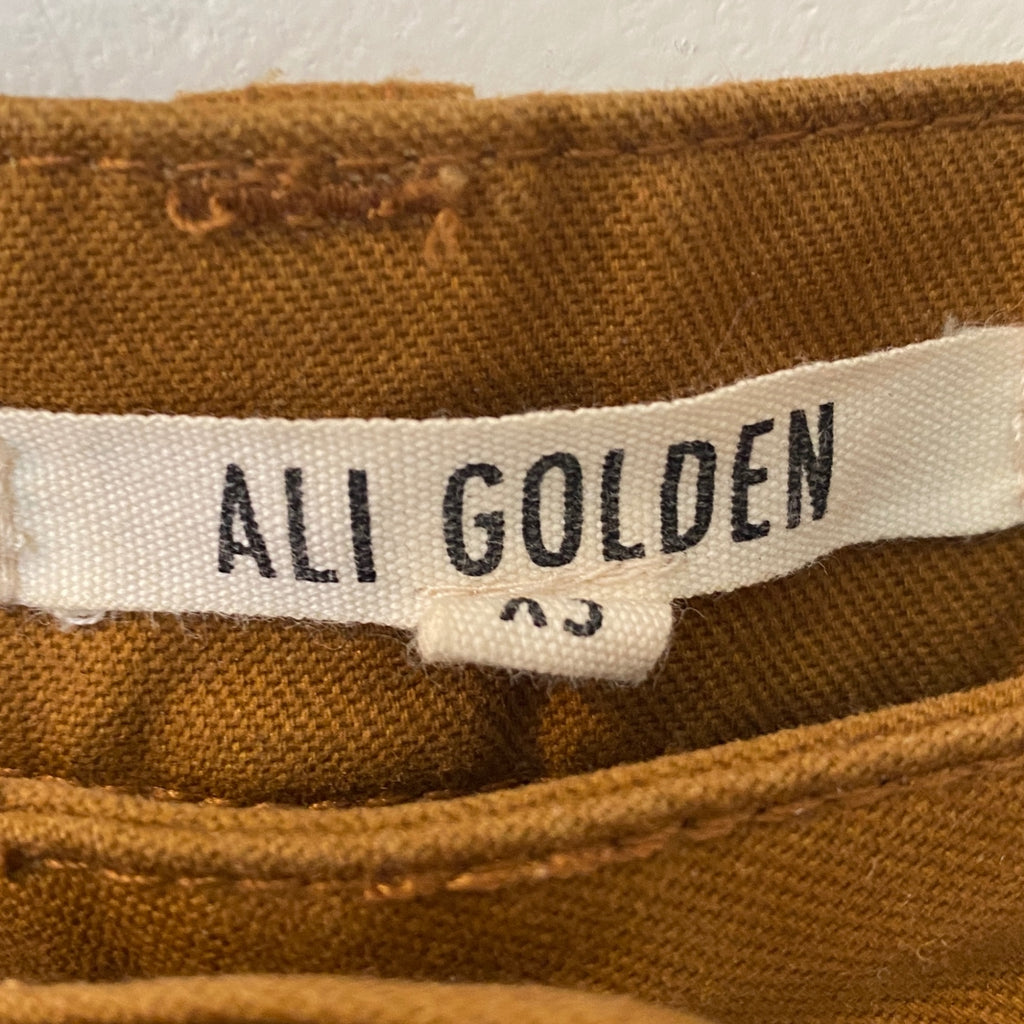 LOOP - Ali Golden Wide-Leg Pants, Sz Xs (#281)