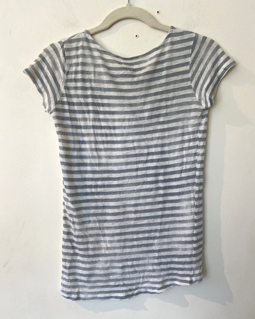 LOOP - Majestic Filatures Striped Linen Tee, Sz S (#281)