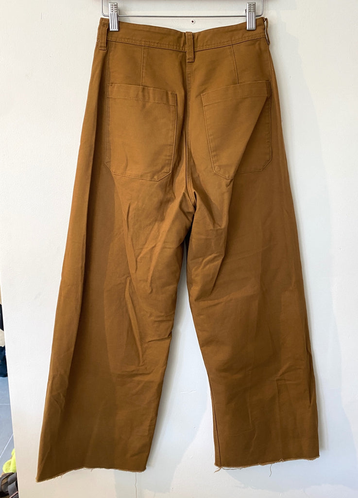 LOOP - Ali Golden Wide-Leg Pants, Sz Xs (#281)