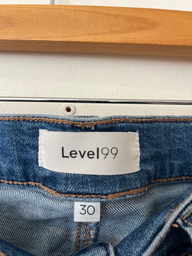 LOOP - Level 99 Light Wash Bootcut Jeans, Sz 30 (#414)