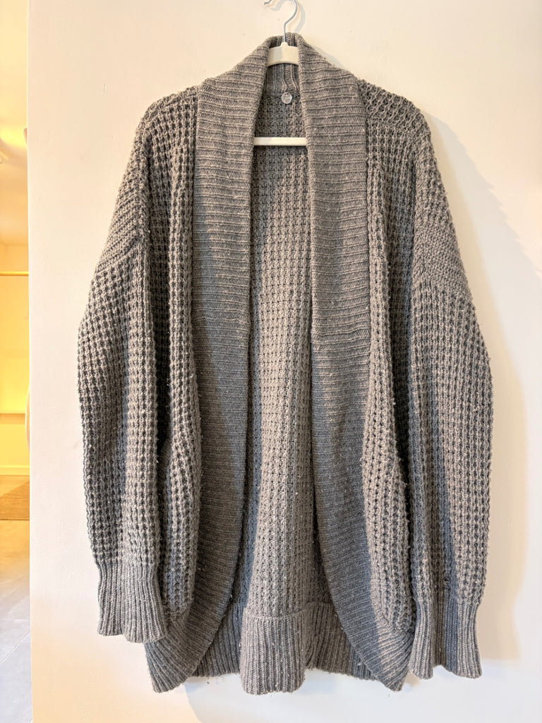 LOOP - Margaret O’Leary Grey Chunky Knit Cardigan, (#26)