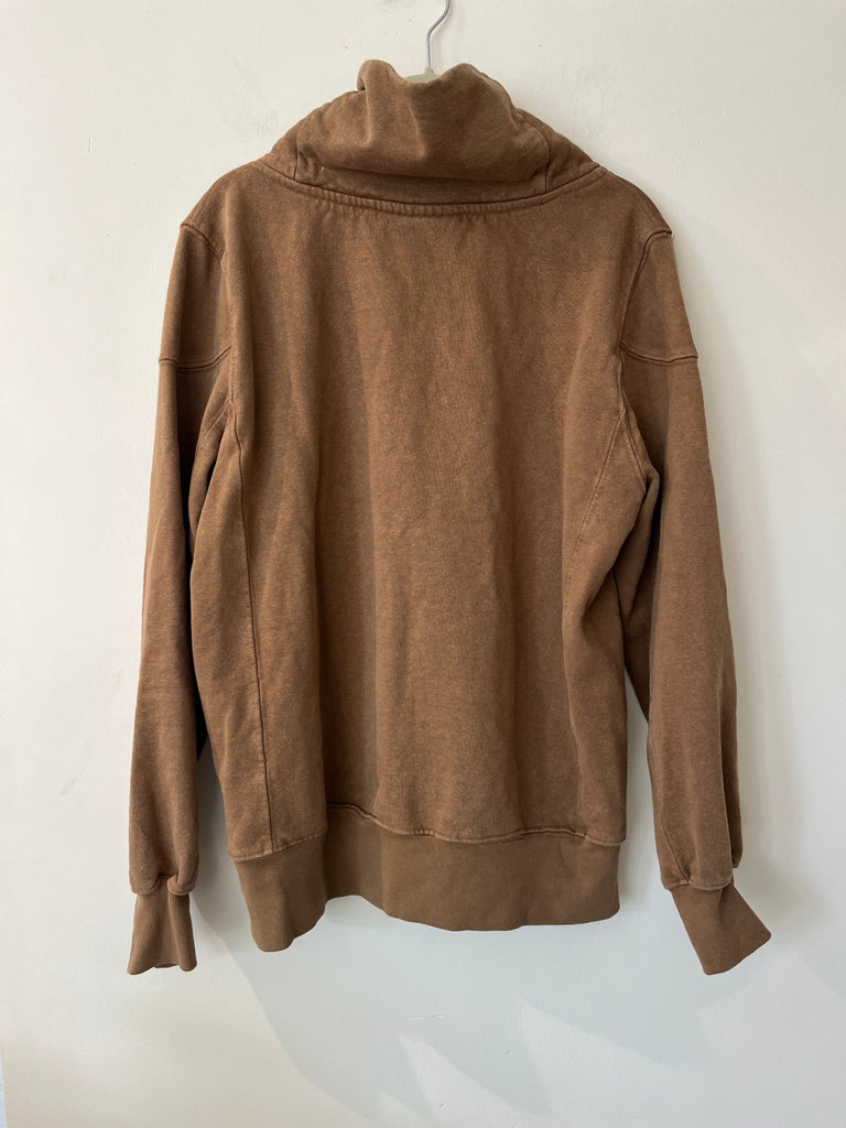 LOOP - Jungmaven Brown Button-Neck Sweatshirt, Sz Xs (#189)