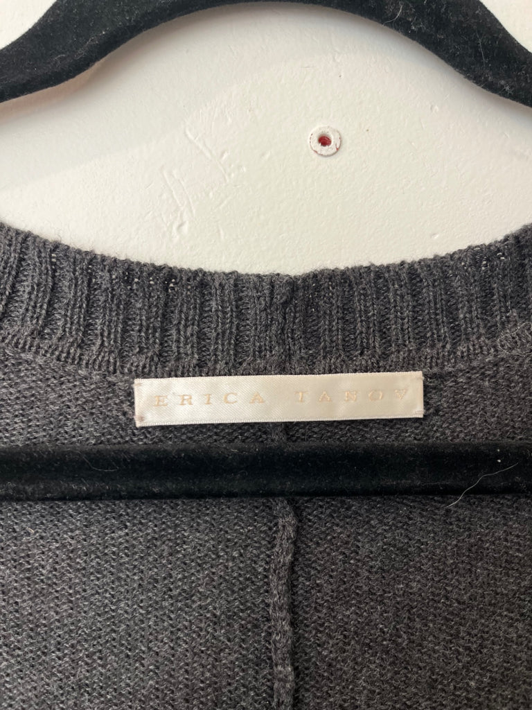 LOOP - Erica Tanov Charcoal Cardigan, Sz L (#414)