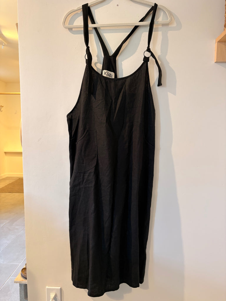 LOOP - Klei Linen Apron Dress, Sz OS (#26)