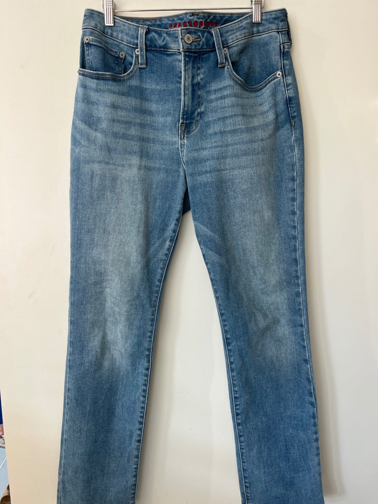 LOOP - Lucky Brand Mid-Rise Straight Jeans, Sz 30 (#414)