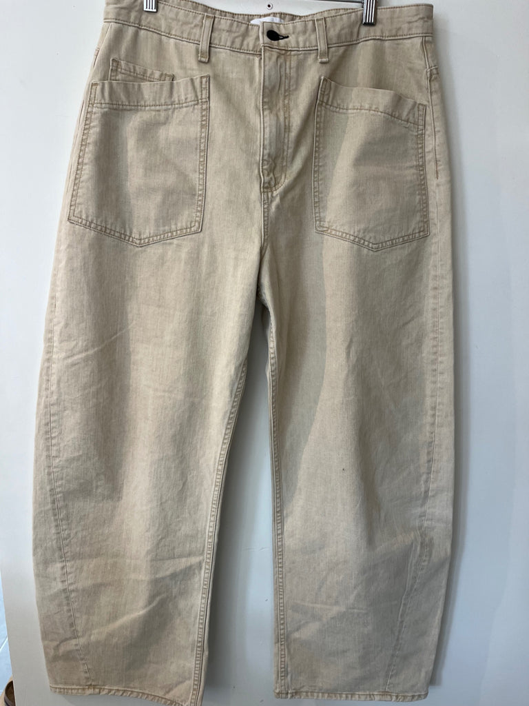 LOOP - ASKK NY Natural Canvas Work Pants, Sz 31 (#414)