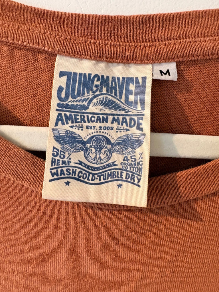 LOOP - Jungmaven Rust Hemp T-Shirt Dress, Sz M (#26)