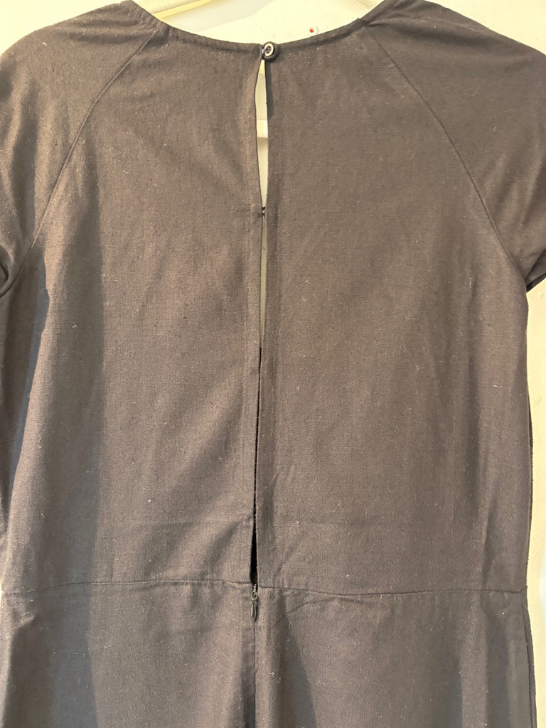 LOOP - Ali Golden Silk Dress Black, Sz M (#26)