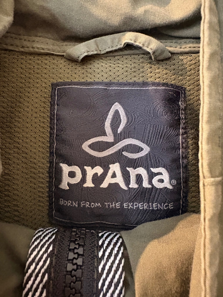 LOOP - PrAna Olive Green Zip Jacket, Sz M (#26)