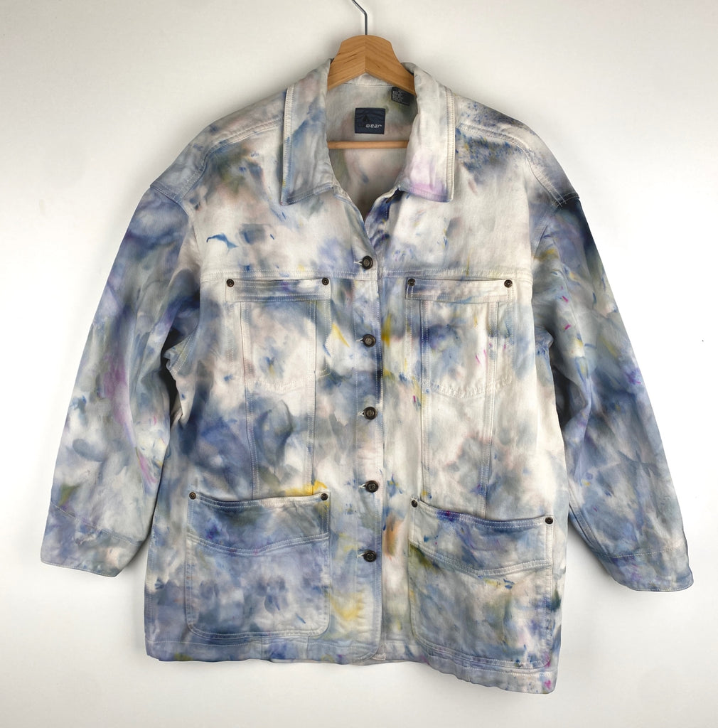 Hipcheck - Ice Dyed Cotton Barn Jacket, Liz Claiborne, Sz L