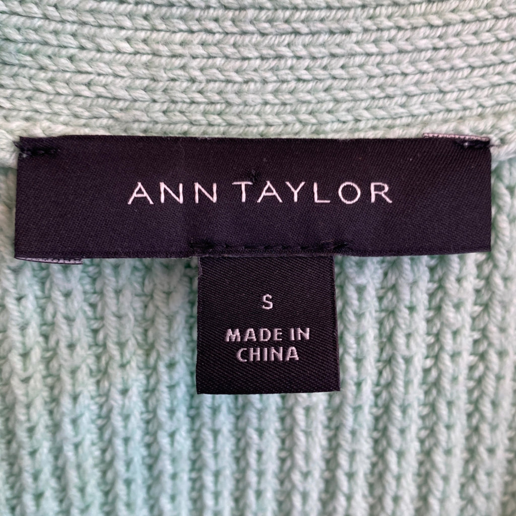 Hipcheck - Ice Dyed Cotton Cardigan, Ann Taylor, Sz S