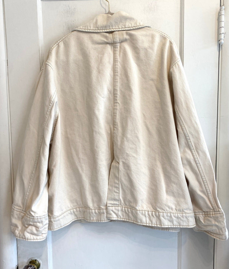 LOOP - B Sides Denim Stadium Jacket, Sz L (#413)