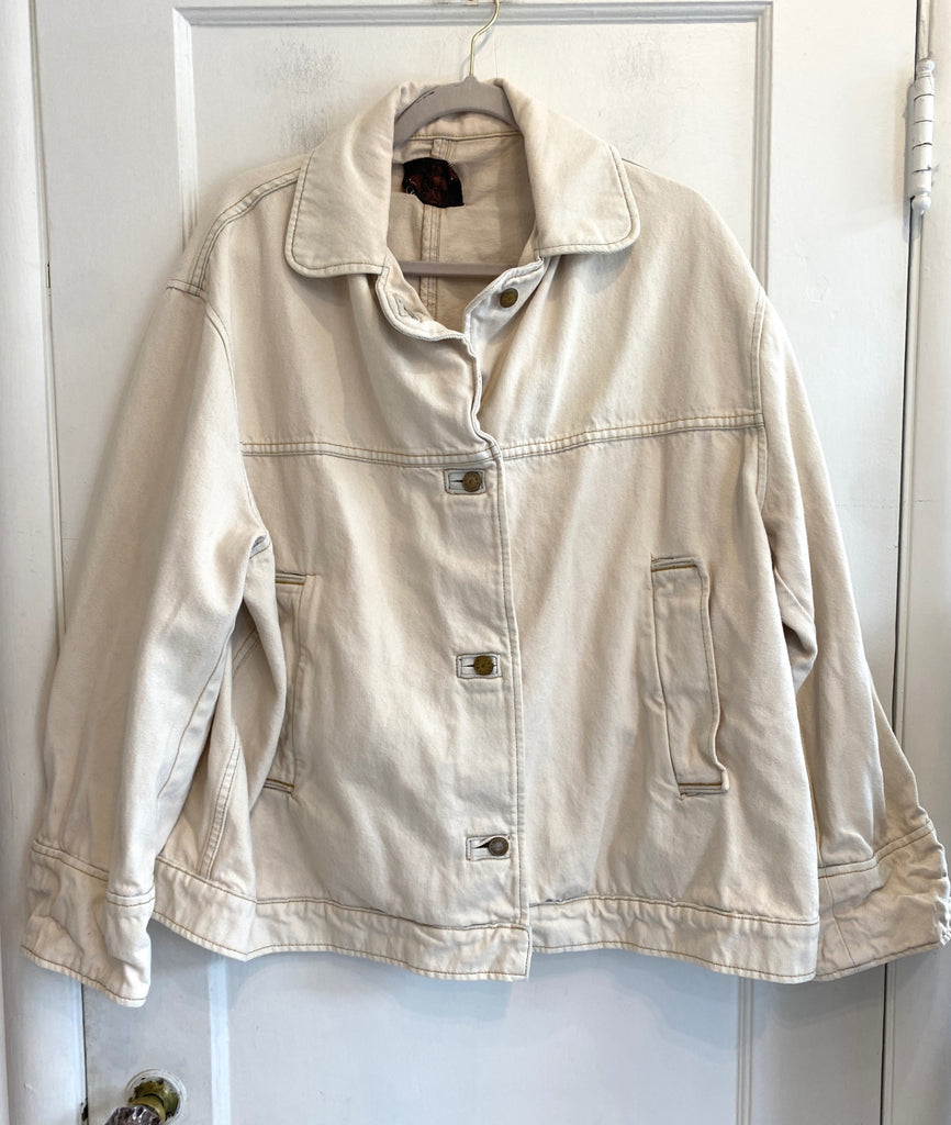 LOOP - B Sides Denim Stadium Jacket, Sz L (#413)