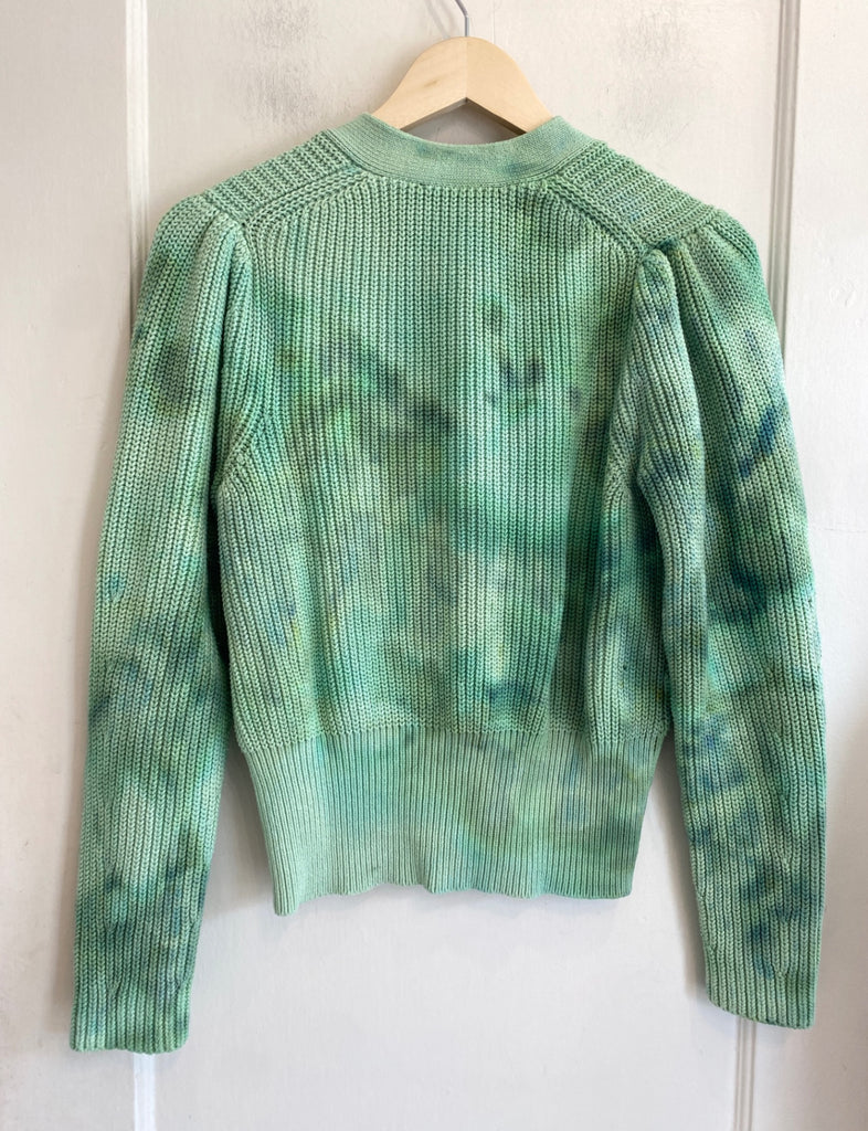 Hipcheck - Ice Dyed Cotton Cardigan, Ann Taylor, Sz S