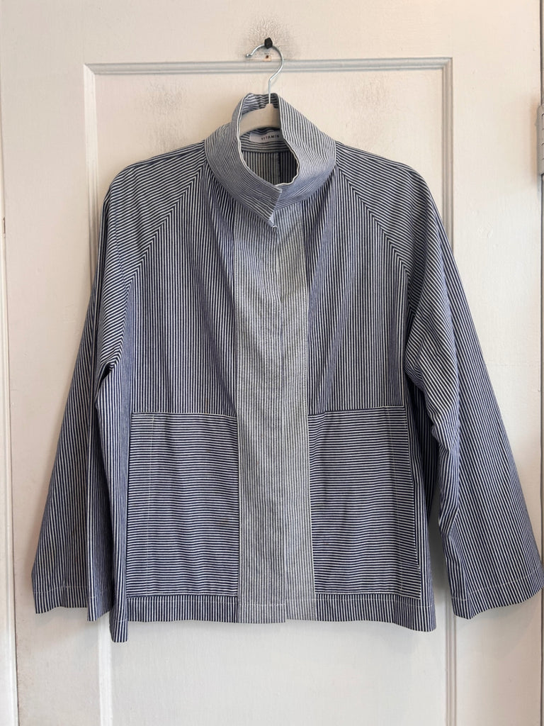 LOOP - Vitamin Railroad Stripe Jacket, Sz L (#413)