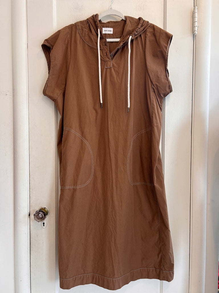 LOOP - Atelier Delphine Ghent Hooded Lagenlook Dress, Sz. L (#413)