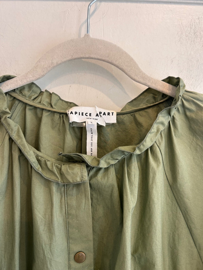 LOOP - Apiece Apart Green Top, Sz. 2 (#413)