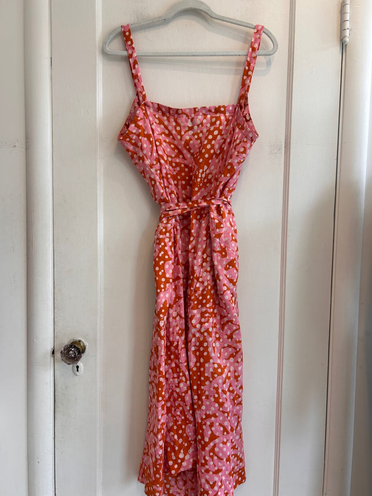 LOOP - Osei Duro Linen Wrap Dress, Sz. L (#413)