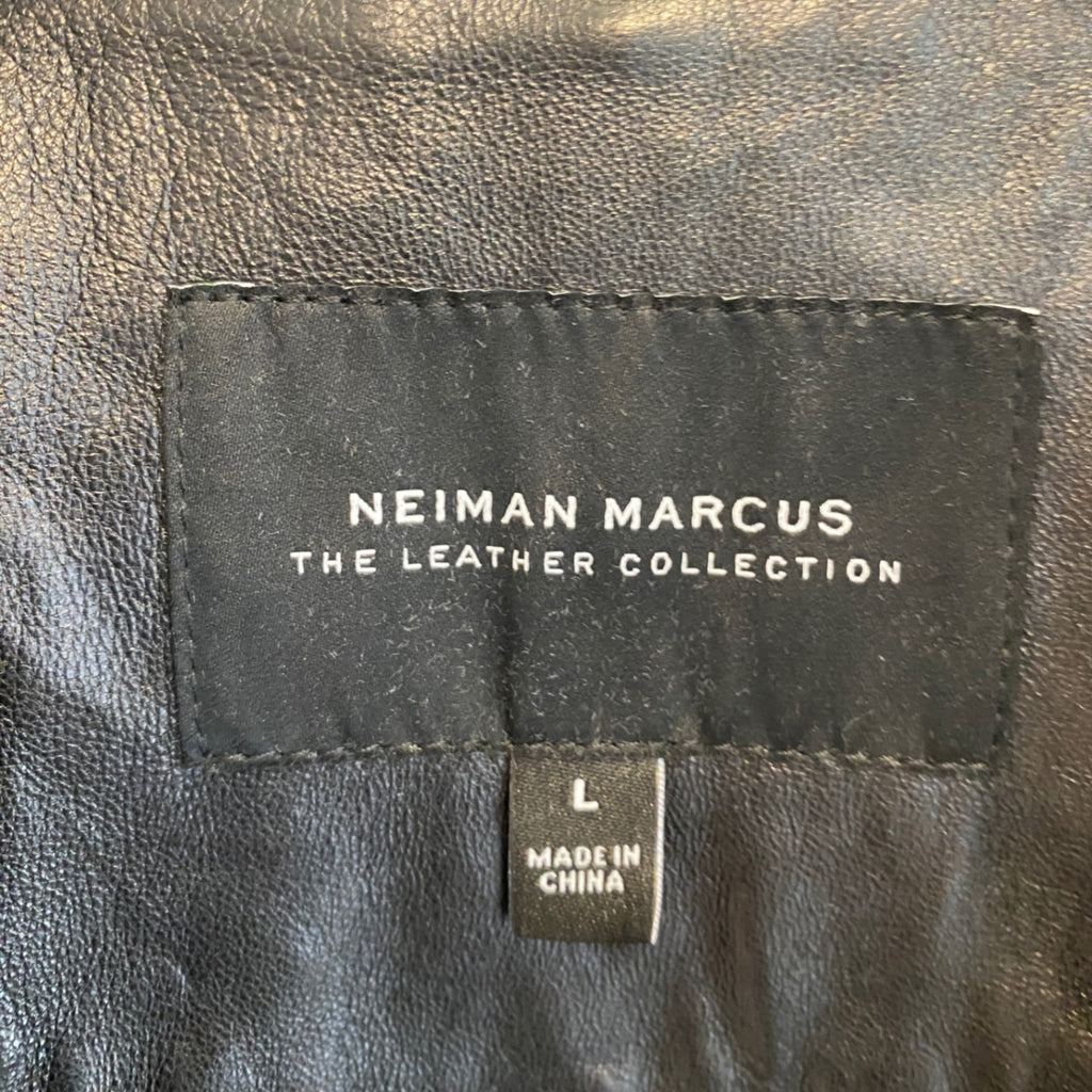 LOOP - Neiman Marcus Leather Jacket, Sz L (#413)
