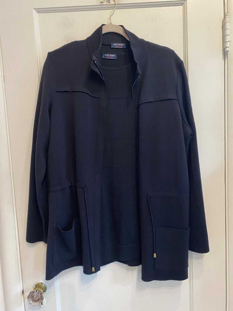 LOOP - Saint James Sweater Jacket, Sz L (#413)