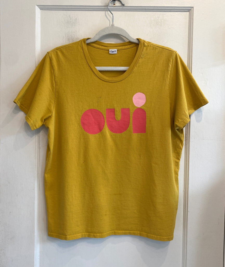 LOOP - Clare V “OUI” T-Shirt, Sz M (#407)